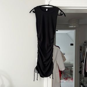 BLACK MINI with ruching on the sides